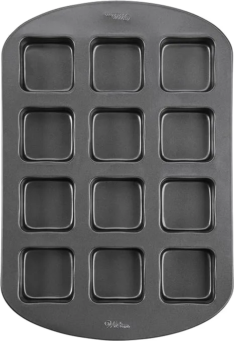 Wilton Brownie Bar Pan, 12-Cavity, Brownie Pan, Steel