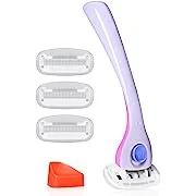 Billie Razors for Women Shave Kit – Women’s Razor + 4 x 5-Blade Razor Refills + Magnetic Holder – DreamPop