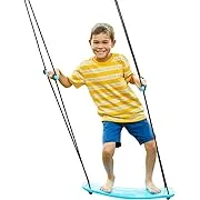 Swurfer Kick Stand Up Outdoor Tree Swing for Kids Holds Up to 150 lbs Ages 6 Years and Up