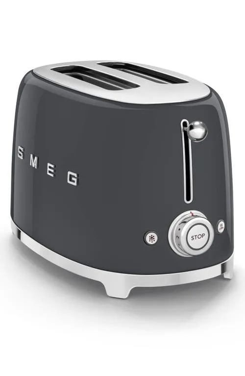 Smeg TSF01PBUS 50's Retro Style Aesthetic 2 Slice Toaster, Pastel Blue