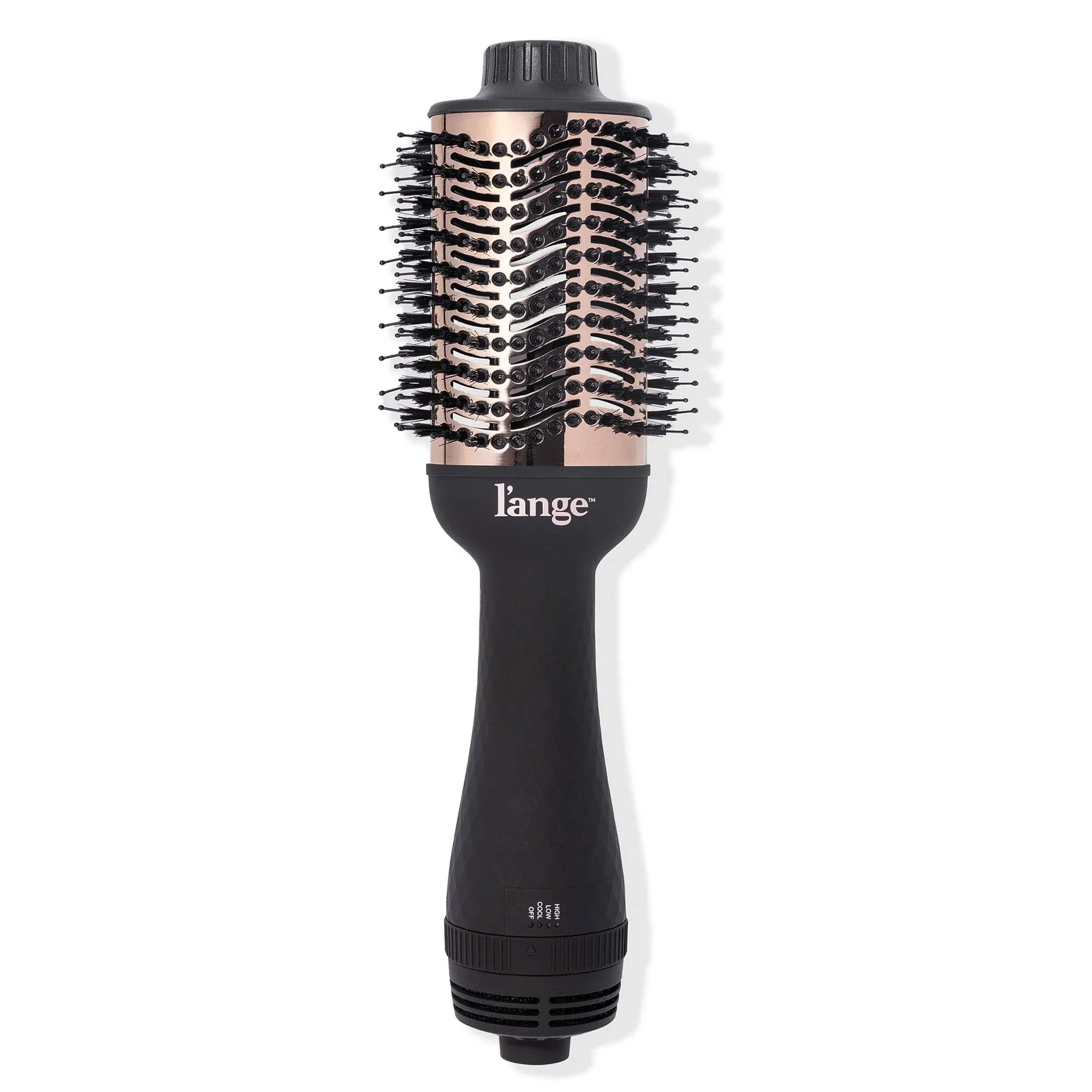 L'ange Hair Le Volume 2-in-1 Titanium Blow Dryer Brush | Hot Air Brush in One with Oval Barrel | Hair Styler for Smooth, Frizz-Free Results for All