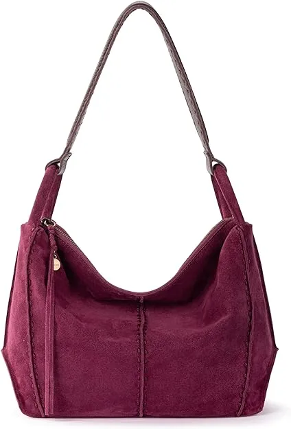 The Sak Los Feliz Leather Hobo Bag - Currant Suede