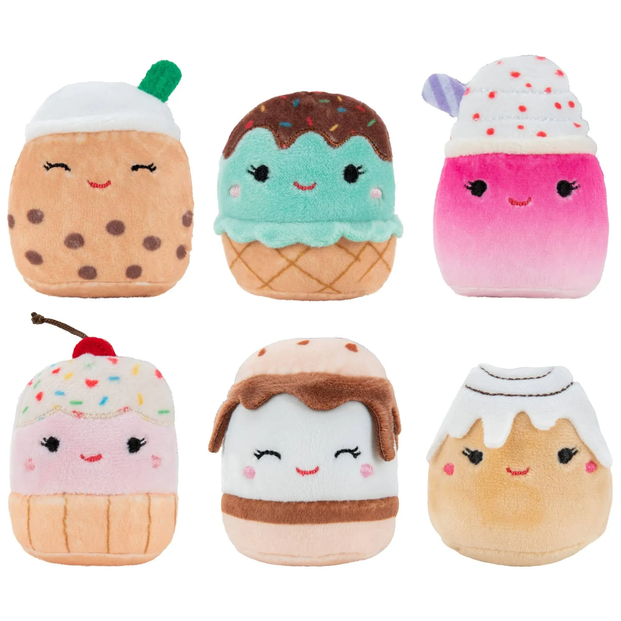 Squishmallows Squishville Sweet Tooth Squad Carmelita the S&#039;More 2&#034; Food Snack