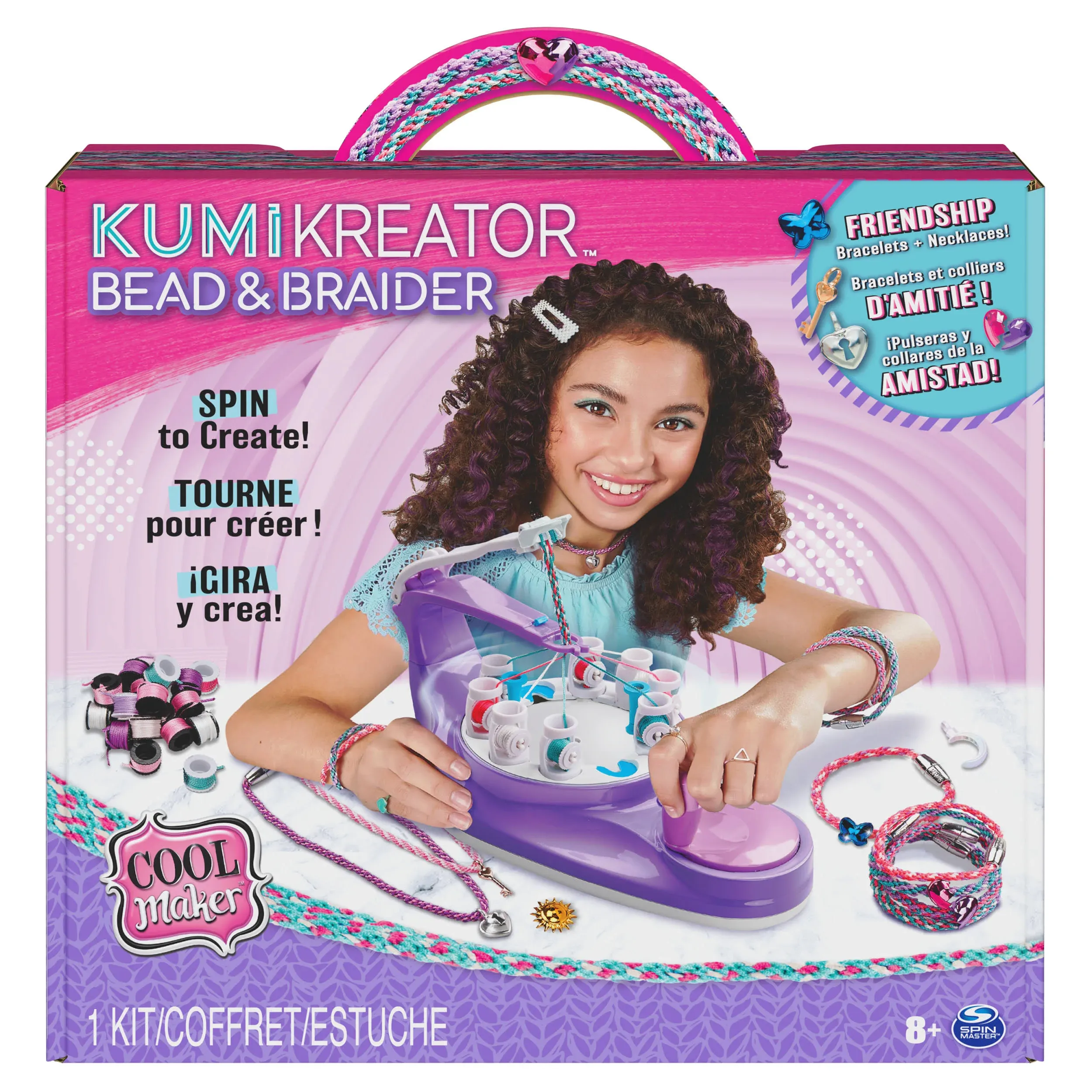 Cool Maker KumiKreator Bead & Braider Necklace and Bracelet Making Kit