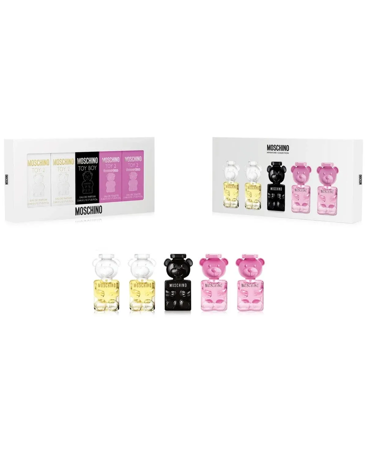 Miniature Collection by Moschino 5 Piece Set For Unisex