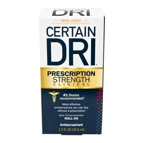 Certain Dri Anti-Perspirant, Roll-On, Pack of 3, 1.2 oz