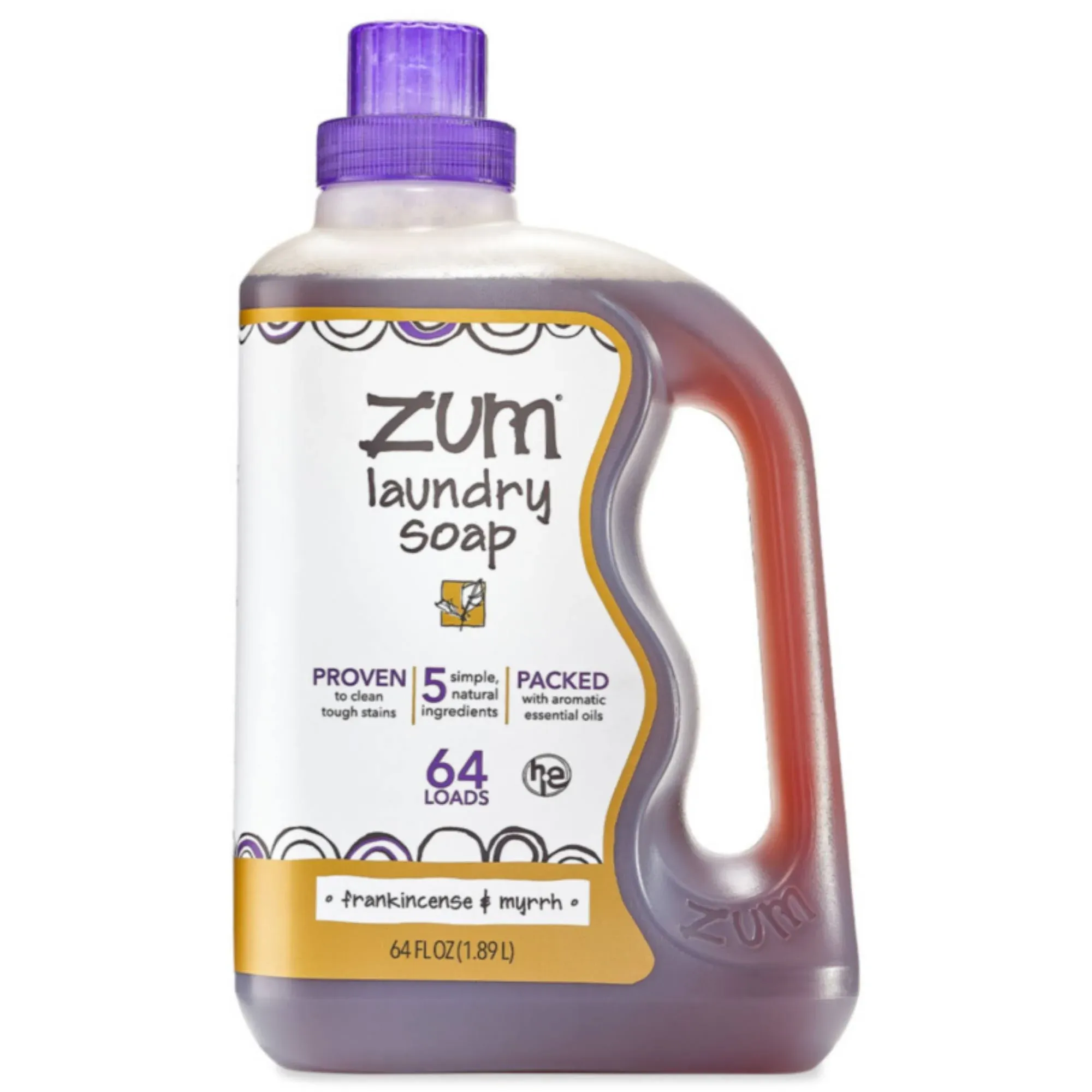 ZUM, Laundry Soap, Frankincense & Myrrh, 32 fl oz (0.94 l)