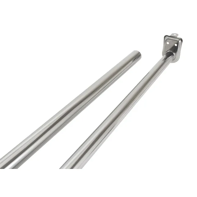 Design House 206052 Adjustable 48 72-inch Closet Rod, Polished Chrome, inch inch