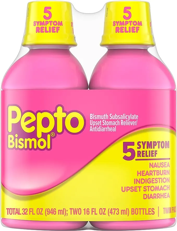 Pepto-Bismol Regular Strength Liquid - Total: 32 oz (16 oz X 2)