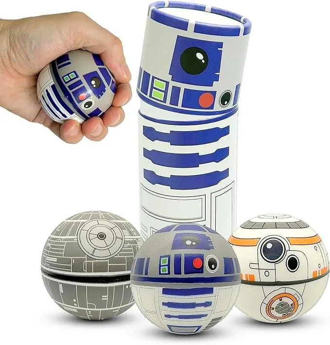 NINOSTAR Starwar Squishy Balls Set - Super Soft Version - Pop Fidget Toy for Kids and Adults, Stress Relief Fidget, Stress Ball Use for Play/Decor