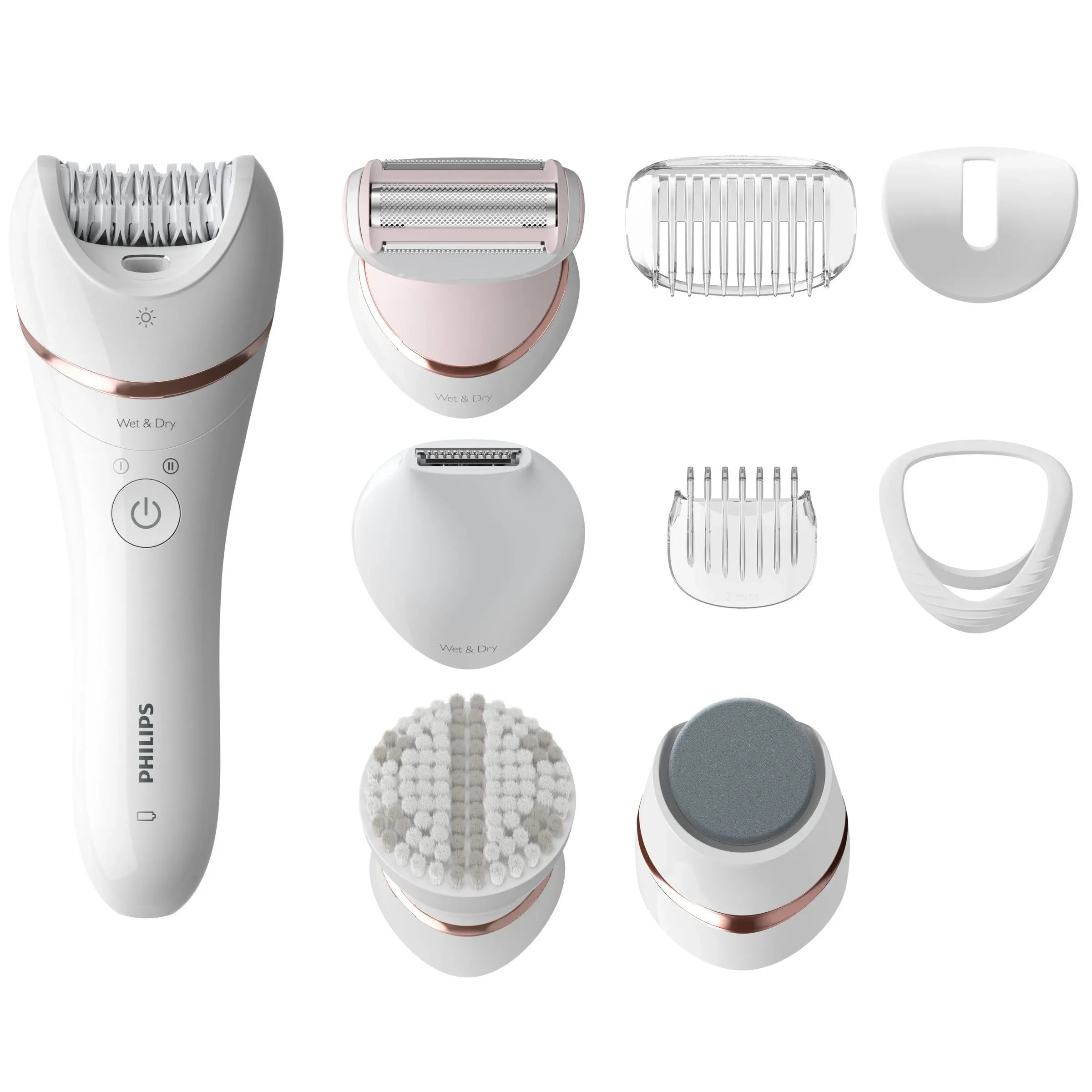 Philips Series 8000 Women's Rechargeable 5-in-1 Shaver, Trimmer, Pedicure and Exfoliator - BRE740/14