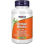 Now Gingko Biloba, Double Strength, 120 mg - 100 capsules