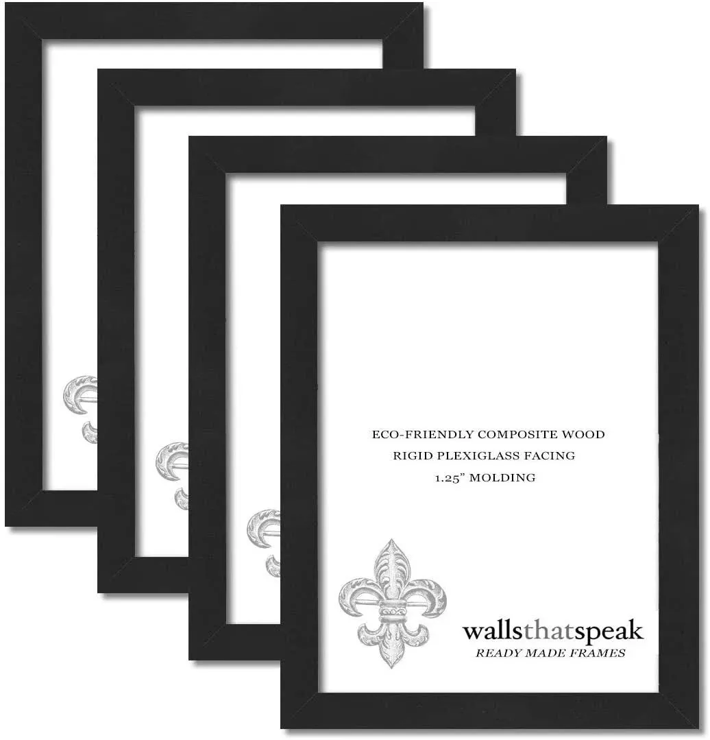 Wallsthatspeak Black Picture Frame for Puzzles Posters Photos or Artwork