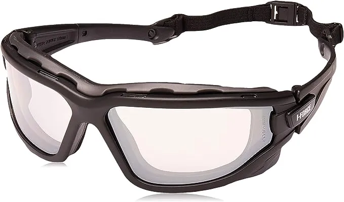 PYRAMEX I-Force Sporty Dual Pane Anti-Fog Goggle, Black Frame/Clear Anti-Fog Lens