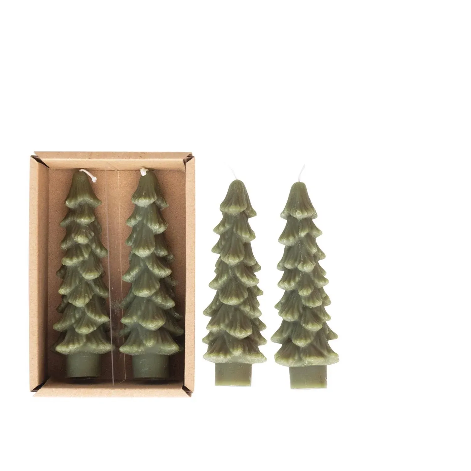 #confetti-gift-and-party# Tree Shaped Taper Candles