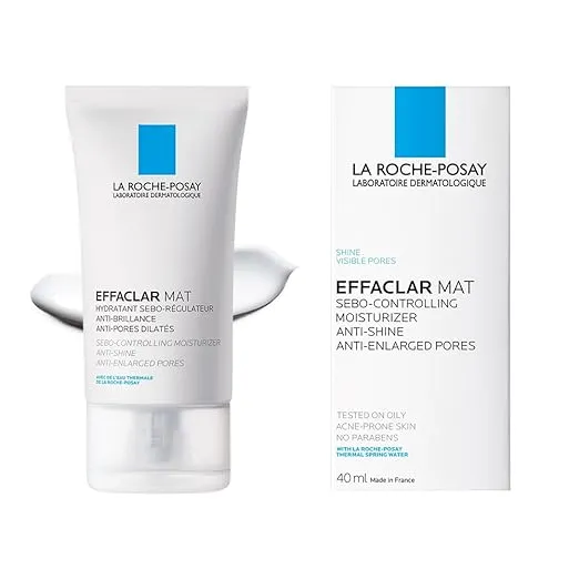 La Roche-Posay Effaclar Mat Oil-Free Mattifying Moisturizer - 1.35 fl oz tube