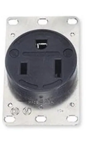 Hubbell Wiring Device-Kellems HBL9360 Receptacle,Single,50A,5-50R,125V,Black