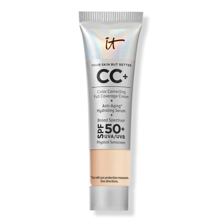 It Cosmetics Mini Cc+ Cream Full Coverage Color Correcting Foundation with SPF 50+ - Tan Warm - 12 ml