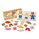 Melissa & Doug Wooden Bear Family Dress-Up Puzzle