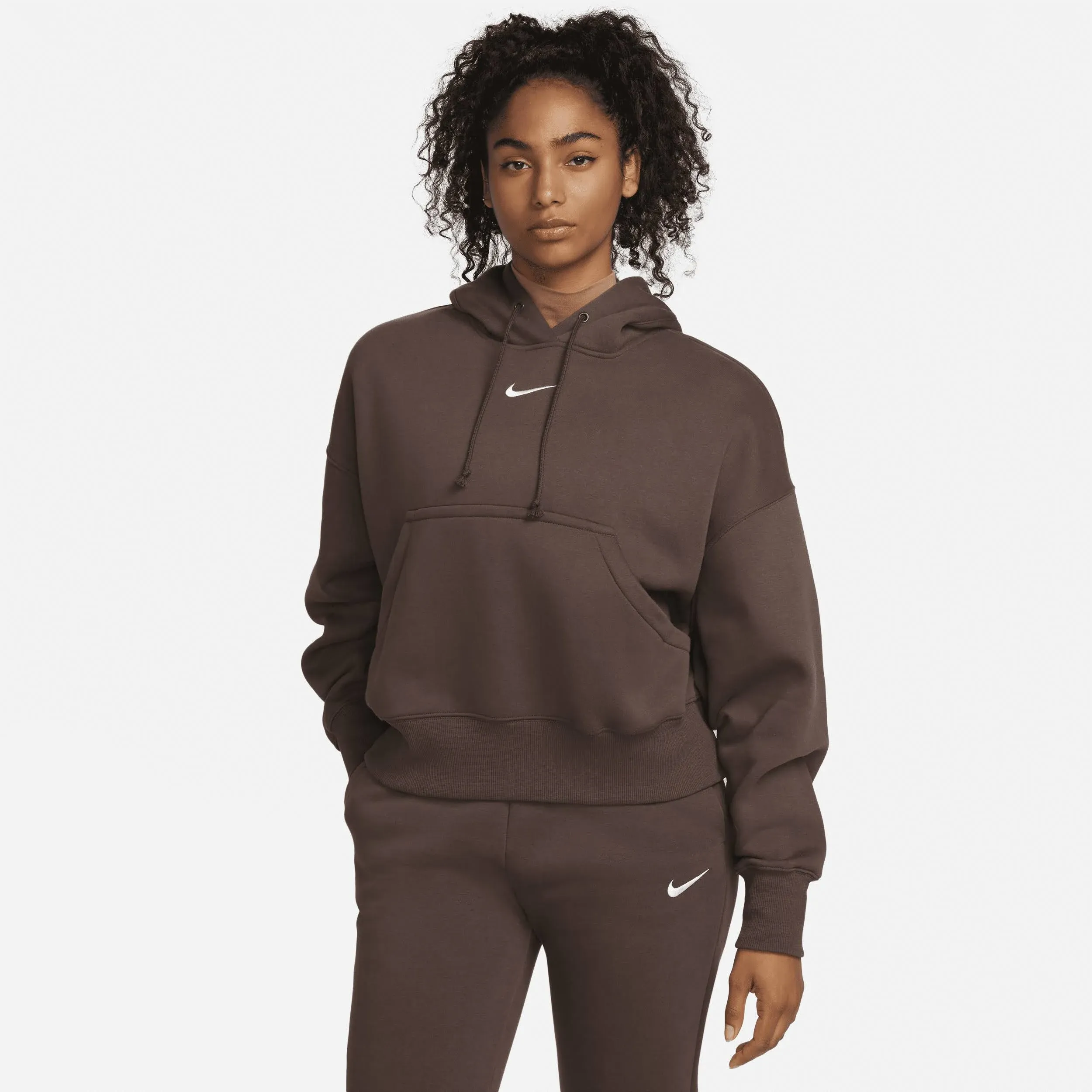 Nike Sportswear Women's Phoenix Fleece Over-Oversized Pullover Hoodie, XS, Platinum Violet