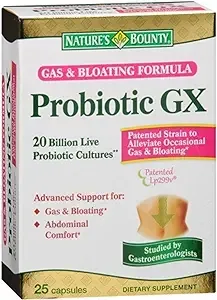 Nature's Bounty Probiotics Pills Gas and Bloating Dietary Supplement