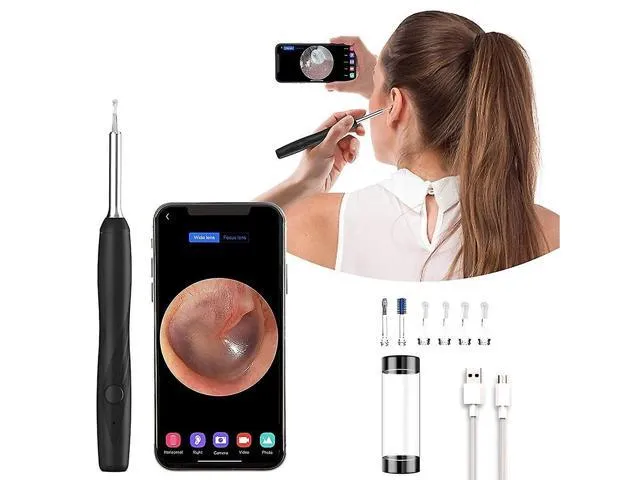 Gemdeck Ear Wax Removal Kit Led Hd Camera Endoscope Otoscope Earwax Picks Spoon Cleaner Tool For Iphone Android