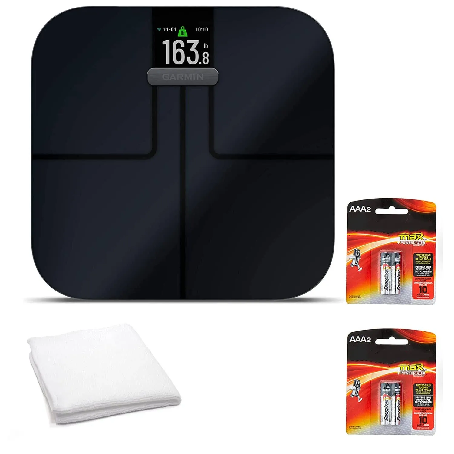 Garmin Index S2, Smart Scale with Wireless Connectivity, Measure Body Fat, Muscle, Bone Mass, Body Water and More-White (010-02294-03)