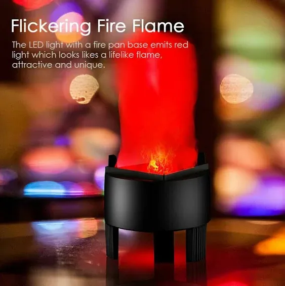 LED Fake Fire Light Simulated Flame Light 3D Campfire Party Holiday Decor Lamp