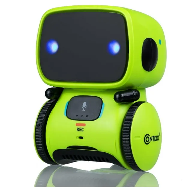 Contixo R1 Robot Toys for Kids - Smart Robot for Kids Voice Control Talking Dancing Learning Educational Toy for Boys Girls Toddlers Age 3-12 Years Old Birthday Gifts for Kid Green