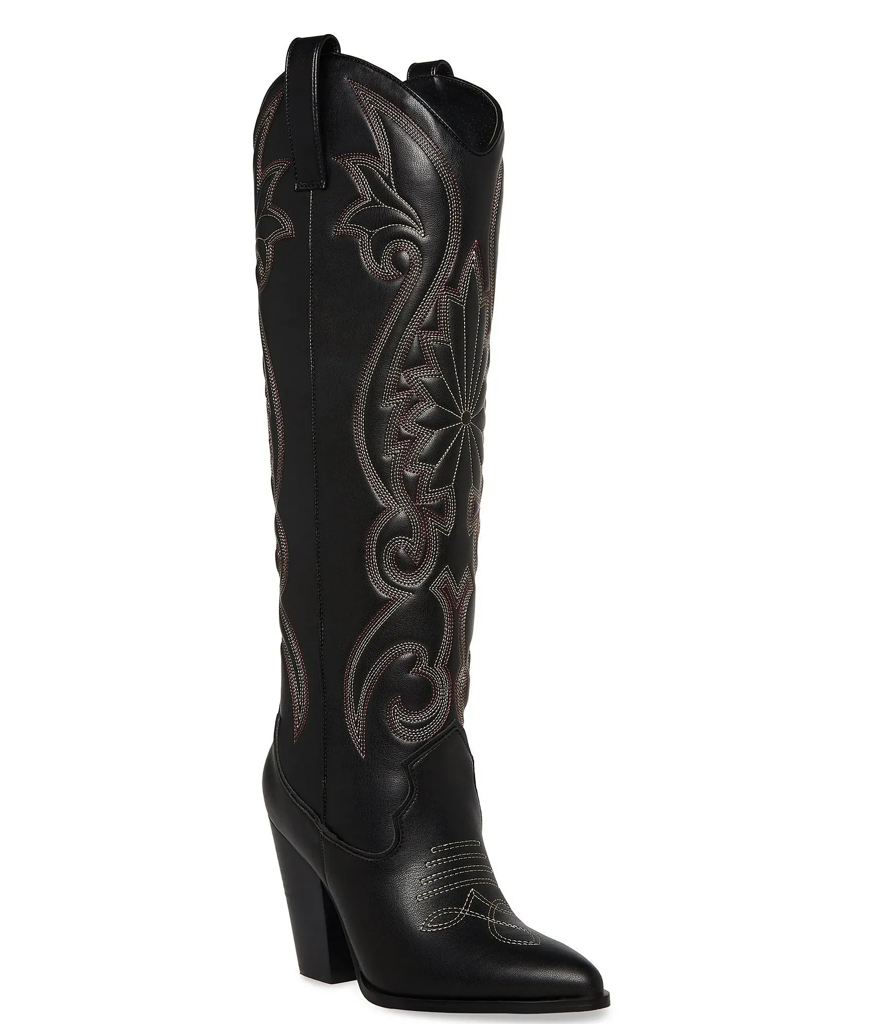 LASSO Black Multi Western Boot | Women's Knee High Boot