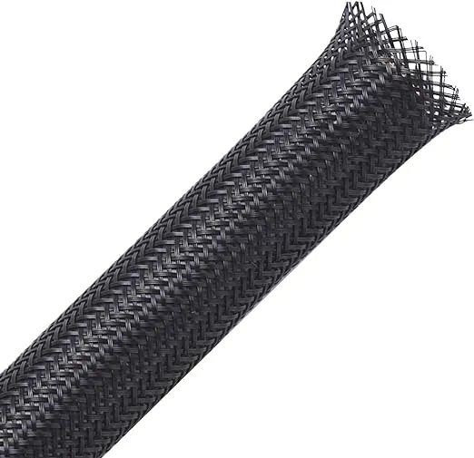 100ft - 1/4 inch PET Expandable Braided Sleeving – Black – Alex Tech Braided Cable Sleeve