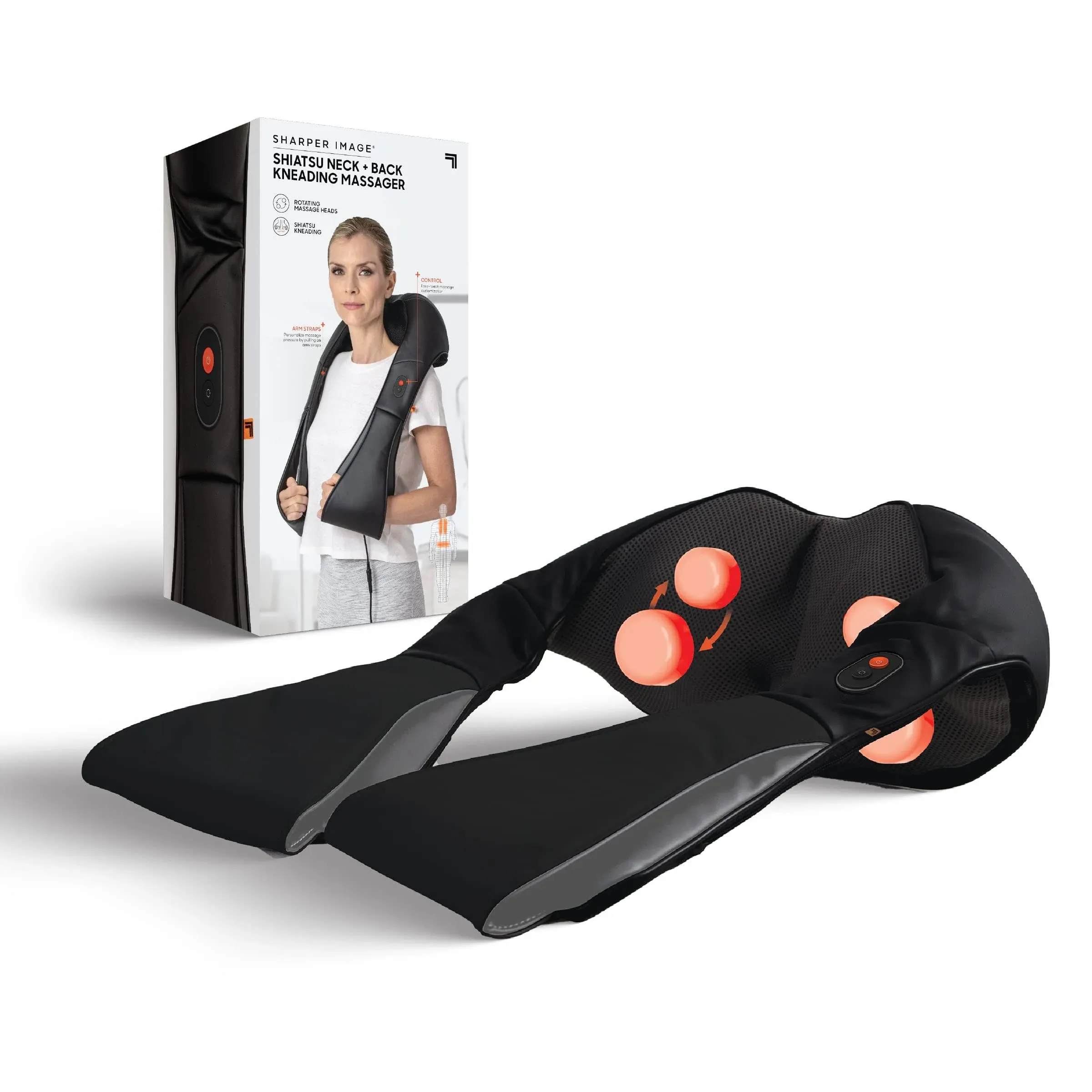 Sharper Image Shiatsu Neck + Back Kneading Massager