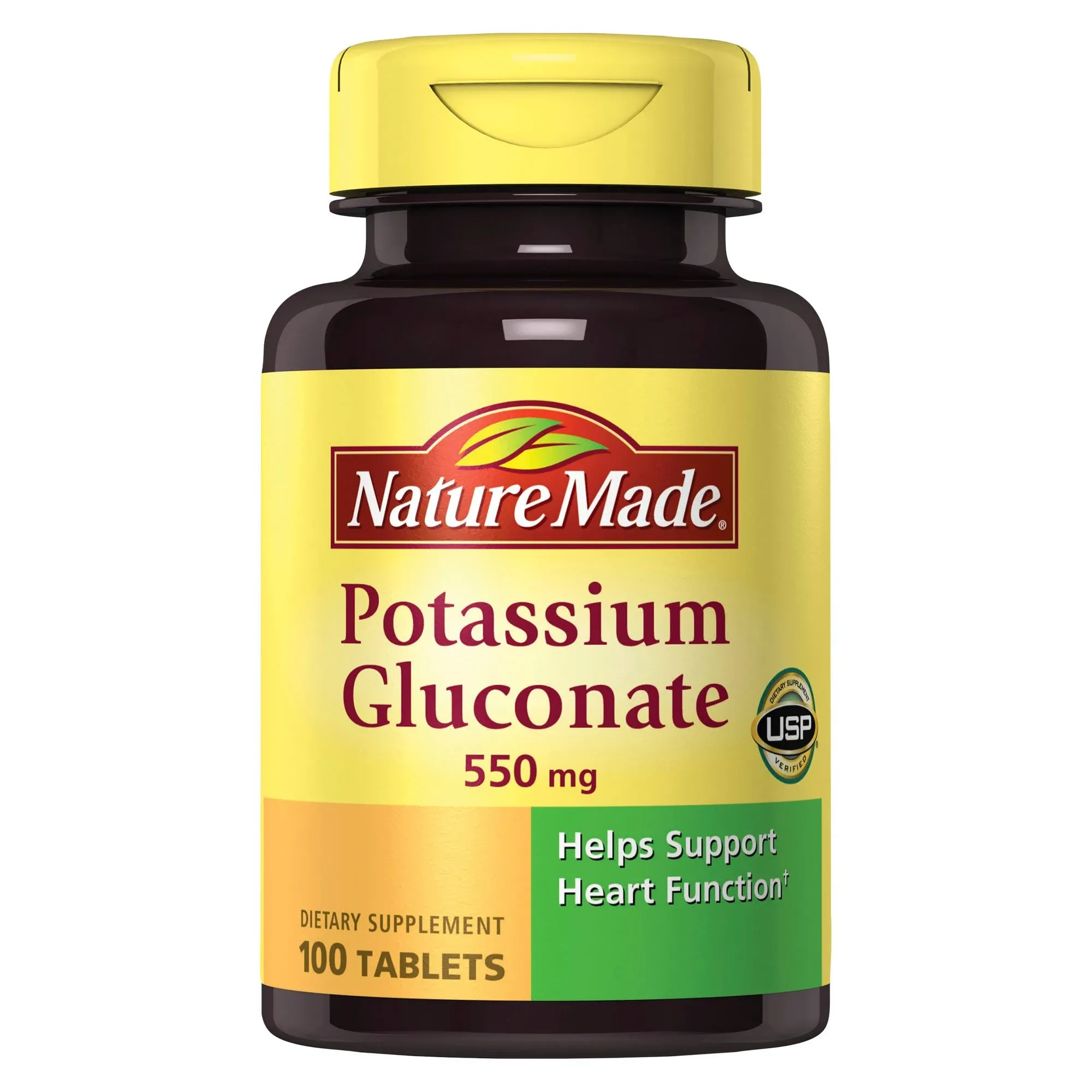 Nature Made Potassium Gluconate Tablets, 550 mg - 100 count