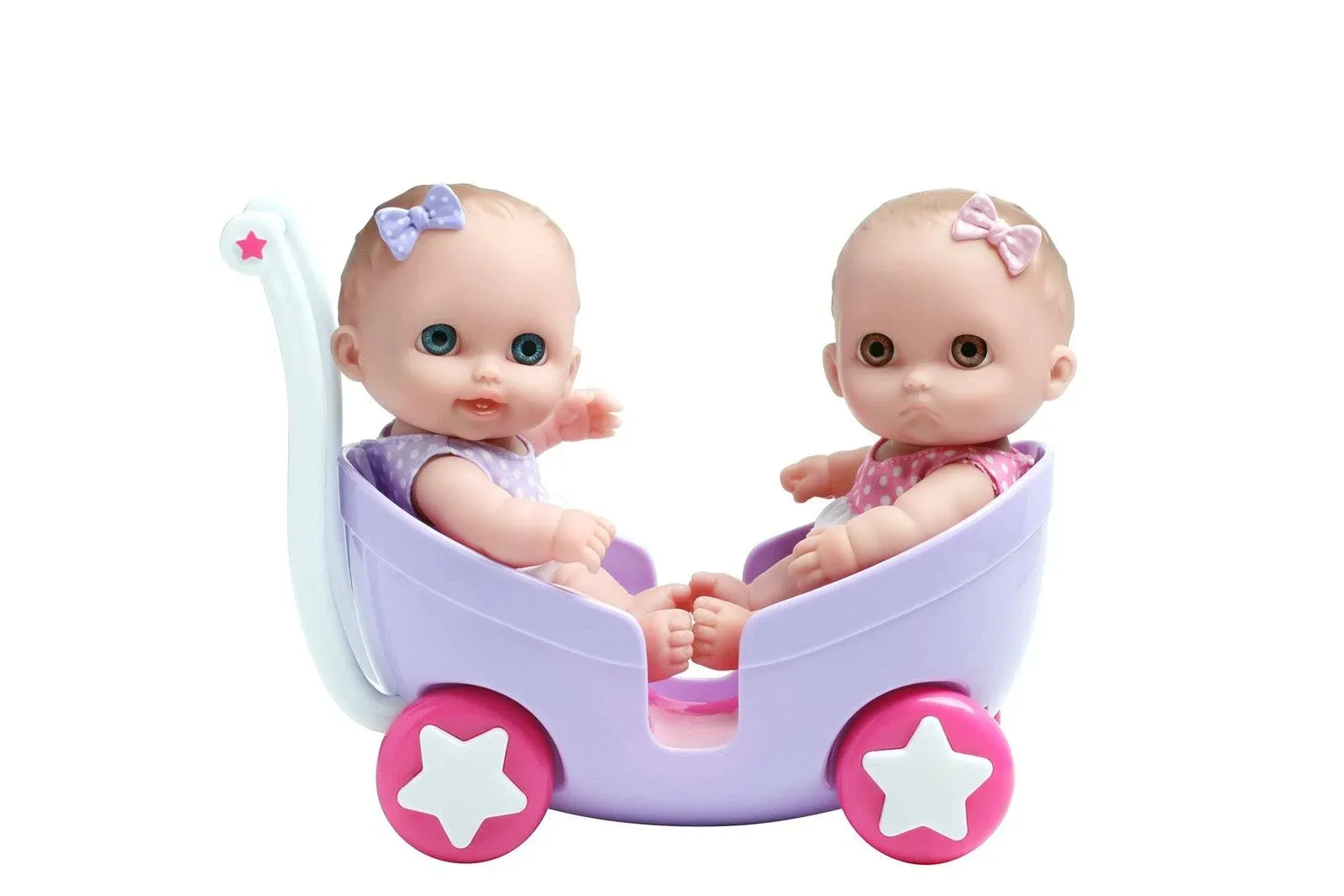 JC Toys Lil' Cutesies Twins 8.5" All Vinyl Dolls Stroller Set - 20241140 | HSN