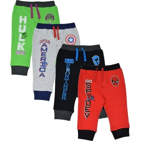 Marvel Avengers 4 Pack Jogger Pants