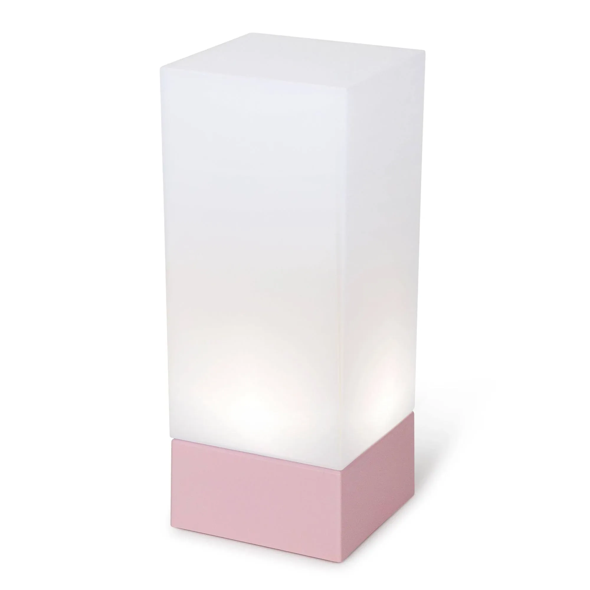 Enlighten Modern LED Shabbos Lamp - Assorted Colors Base, Pink