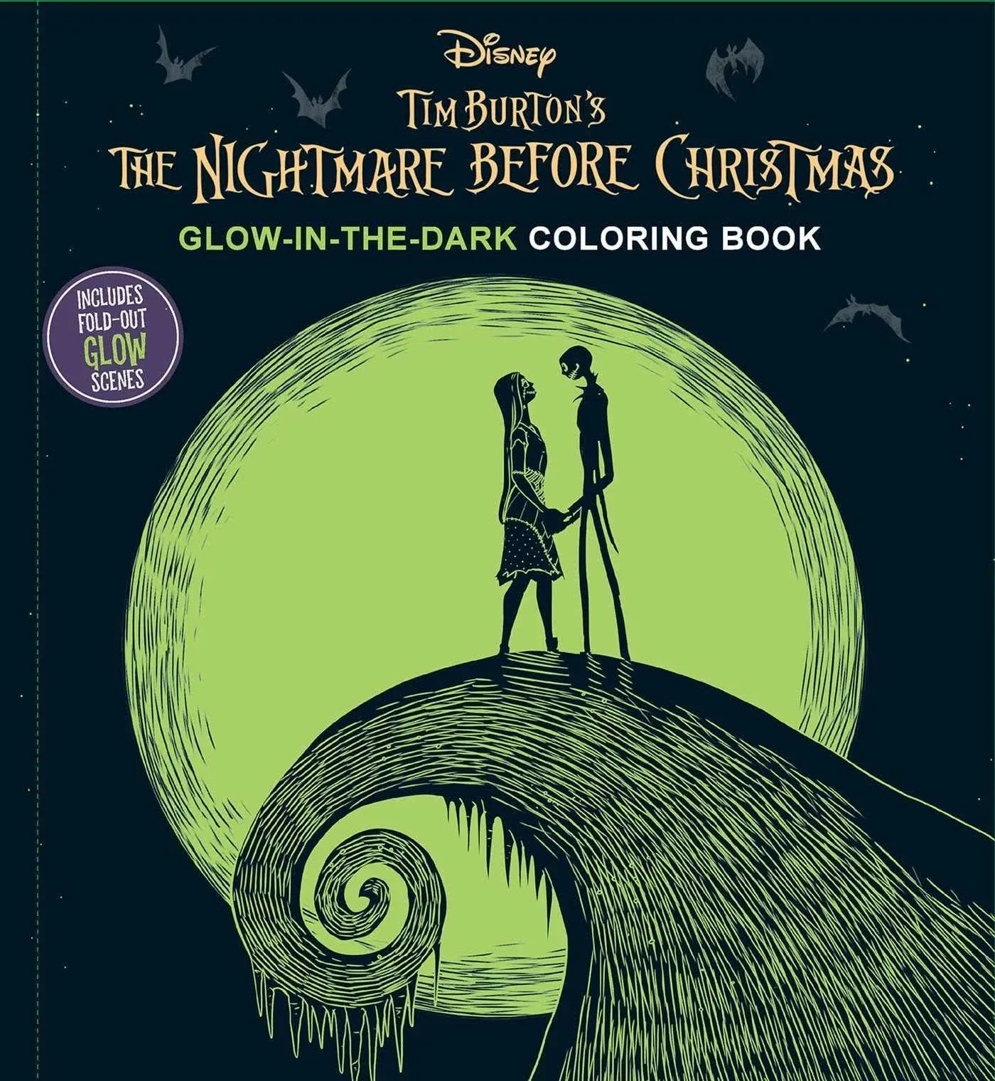 Disney Tim Burton's The Nightmare Before Christmas Glow-in-the-Dark Coloring Book