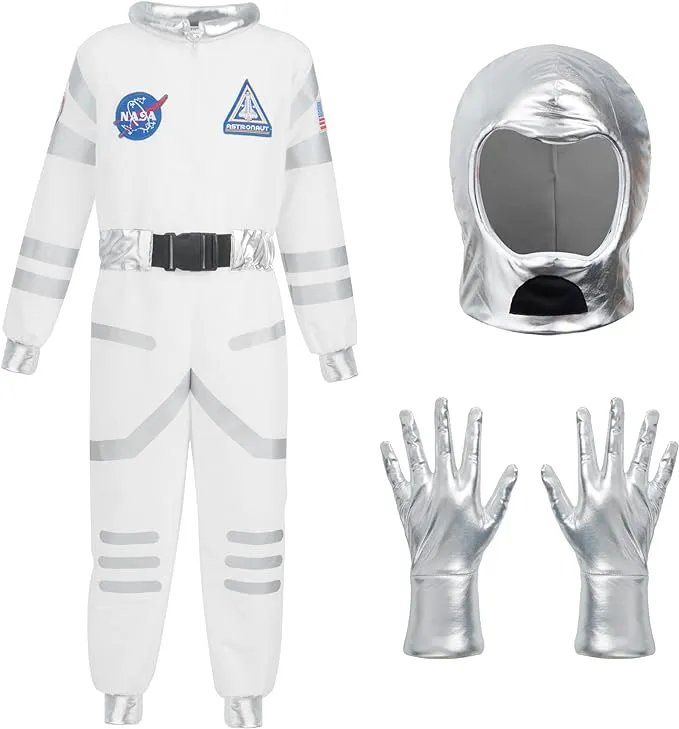 Spooktacular Creations Astronaut Costume for Kids, Astronaut Helmet, Space Suit, Halloween Costume for Boys Girls