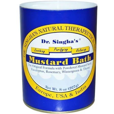 Dr Singha's Mustard Bath - 8 oz canister