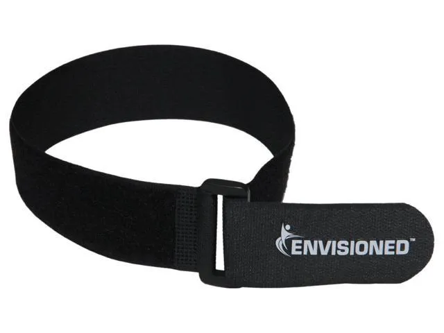 Elastic Reusable Cinch Straps 2" x 20" - 6 Pack Multipurpose Quality Hook and Loop Securing Straps