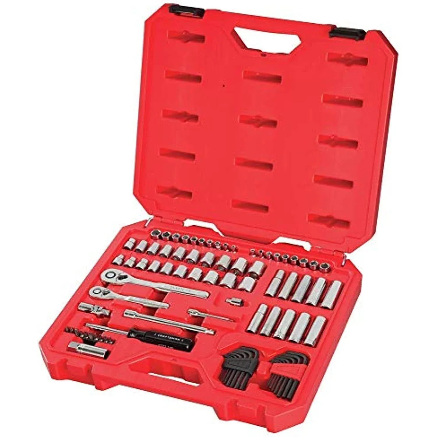 CRAFTSMAN 83-Piece Standard (SAE) and Metric Polished Chrome Mechanics Tool Set with Hard CaseCRAFTSMAN 83-Piece Standard (SAE) and Metric Polished Chrome Mechanics Tool Set with Hard Case