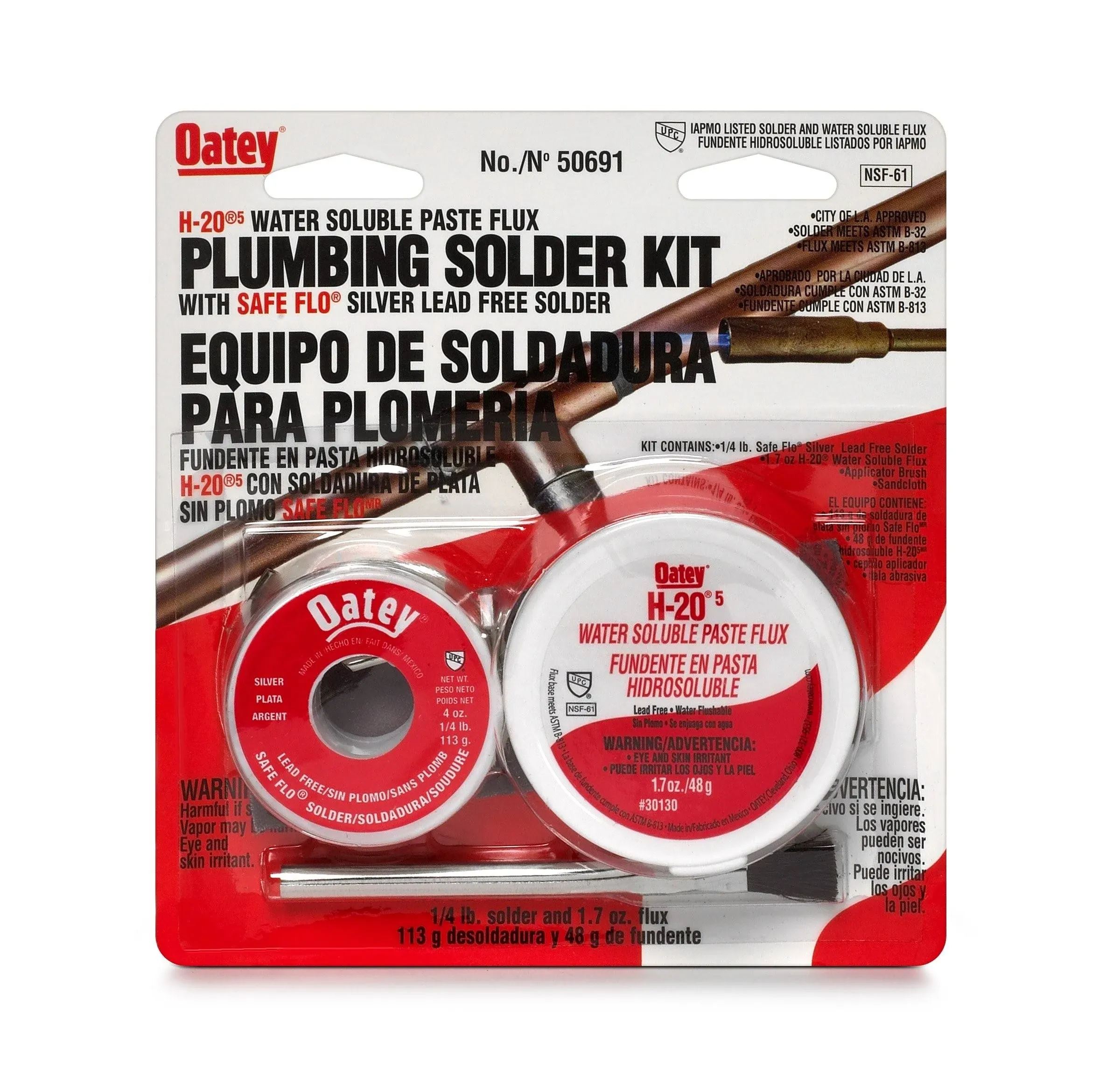 Oatey Safe Flo Flux Solder Kit