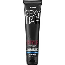 SexyHair Style Ultra Curl Support Styling Crème-Gel, 5.1 Oz | High Control | Adds Definition and Long-Lasting Shape