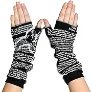 STORIARTS The Raven by Edgar Allan Poe Fingerless Writing Gloves | Hand Warmers