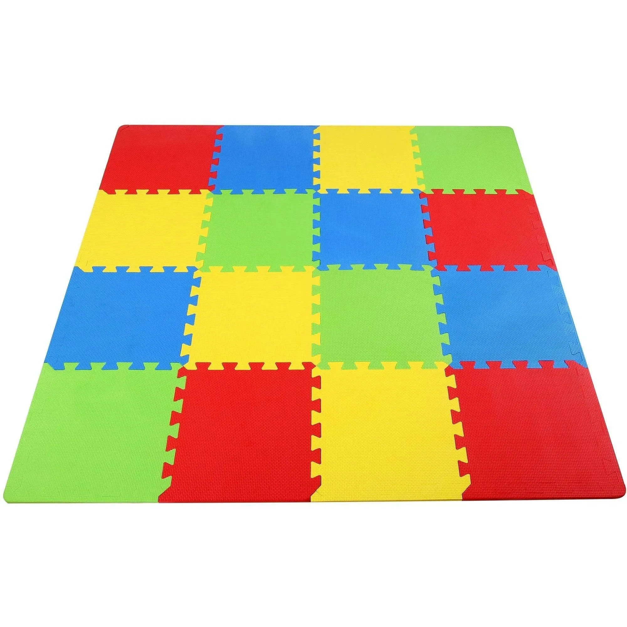 Balancefrom Kid&#039;S Puzzle Exercise Play Mat with EVA Foam Interlocking Tiles