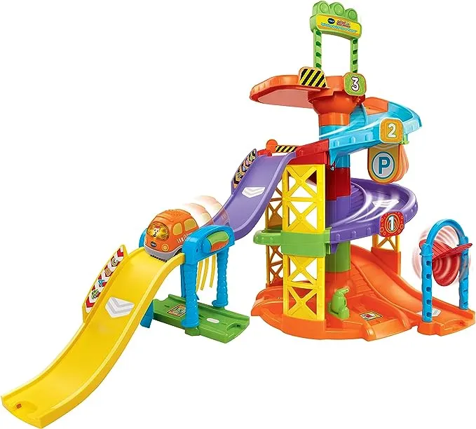 VTech Go! Go! Smart Wheels Spinning Spiral Tower Playset (Frustration Free Packaging) 12.60 x 20.67 x 28.15 Inches