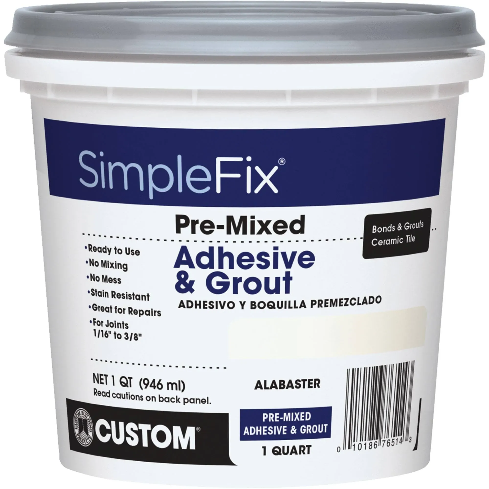 Building Products TAGAQT QT- Alabaster- Pre-Mixed Adhesive & Grout