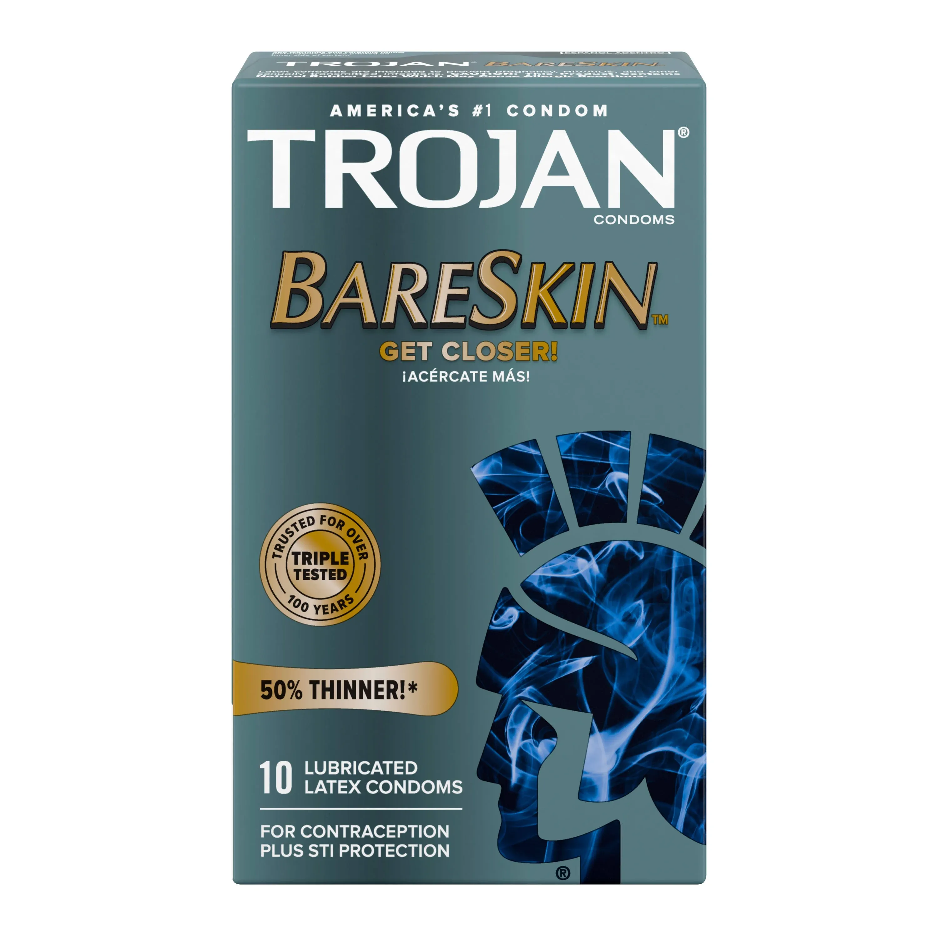 Trojan Bareskin Lubricated Latex Condoms