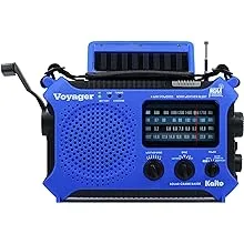 Kaito KA500BU 5-Way Powered Emergency AM/FM/SW Weather Alert Radio, Blue