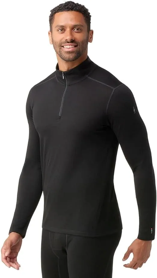 Smartwool Classic All-Season Merino Base Layer 1/4 Zip Men's (Black)